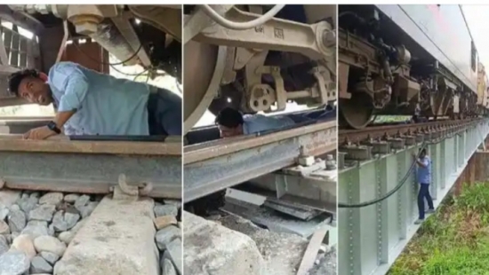 लोको पायलट निकला सुपरमैन वीडियो हुआ वायरल